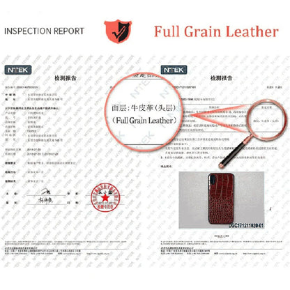 Genuine Leather iPhone Case for Apple iPhone 14 13 12 11 Pro Max Mini X XR XS 6S 7 8 SE 2020 Back Cover