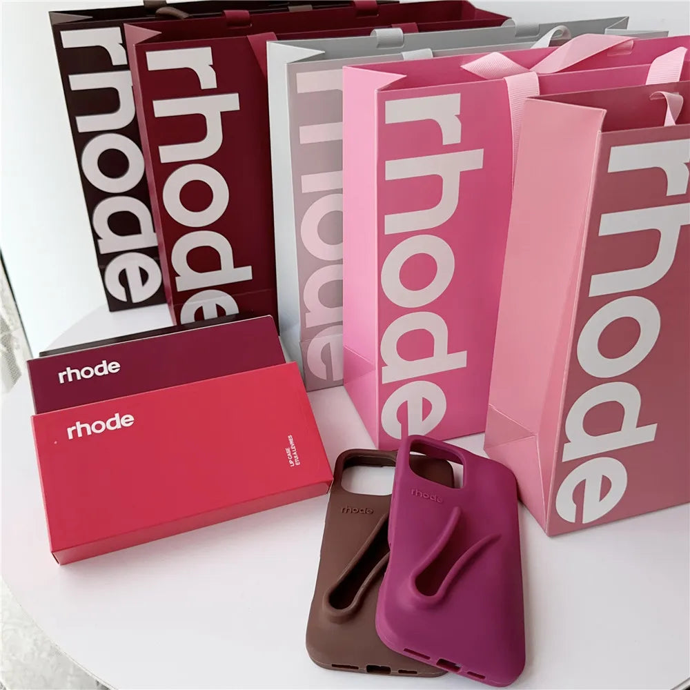 Rhode Lipstick Holder Silicone Phone Case