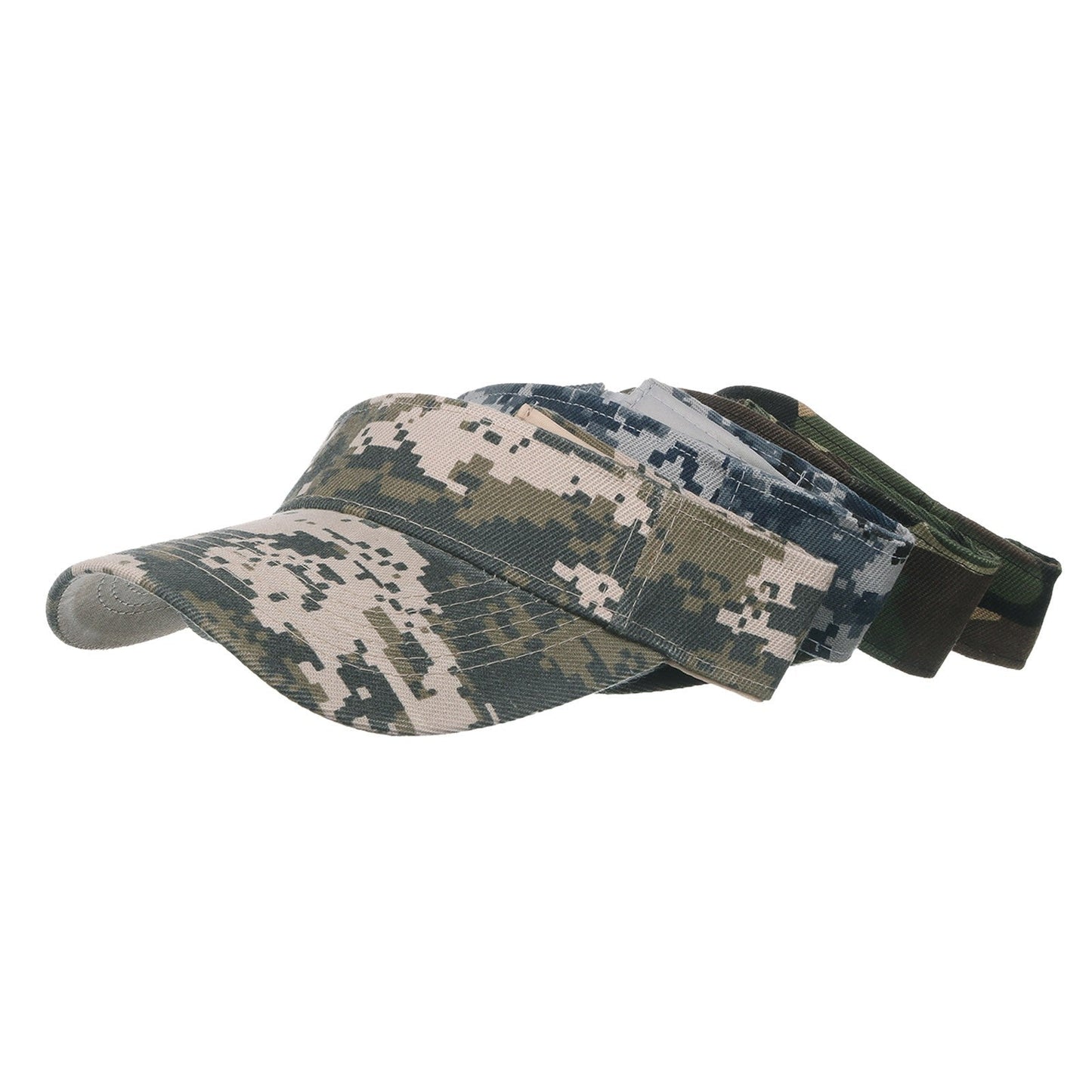 Camouflage Breathable Sun Hats Women Adjustable Visor UV Protection Tennis Running Sunscreen Hat