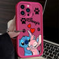 Disney Stitch Angel Love Matte Silicone Phone Case