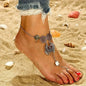 Boho Beaded Anklet for Women - Summer Beach Toe Bracelet, 22+5cm