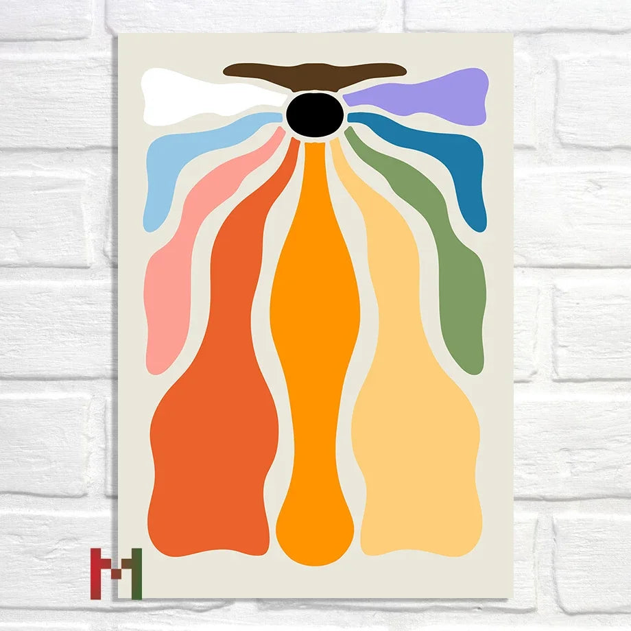 Abstract Pride Art Canvas Print Wall Decor LGBT Home Art