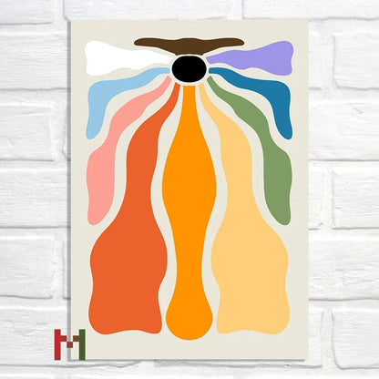 Abstract Pride Art Canvas Print Wall Decor LGBT Home Art