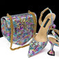 Italian Fuchsia Shoes And Bag Sets HDF1-7