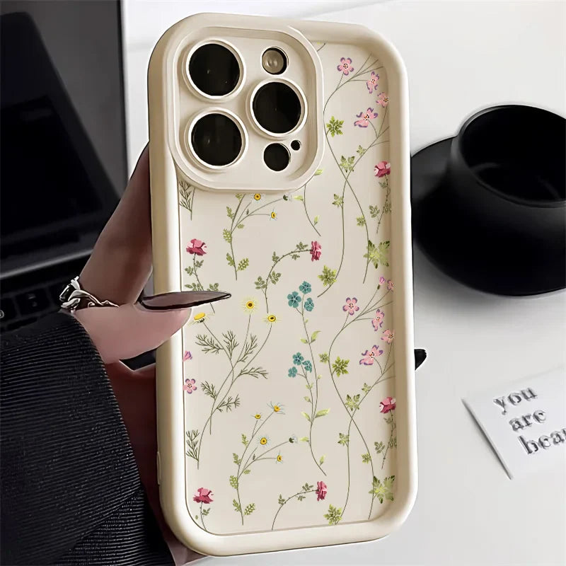 Cute Flower Cartoon Frog Strawberry Cover Phone Case