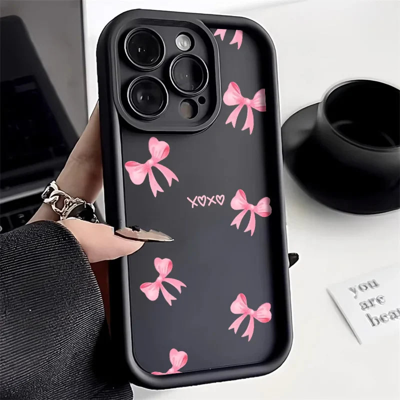 Cute Pink Bowknot Bow Phone Case