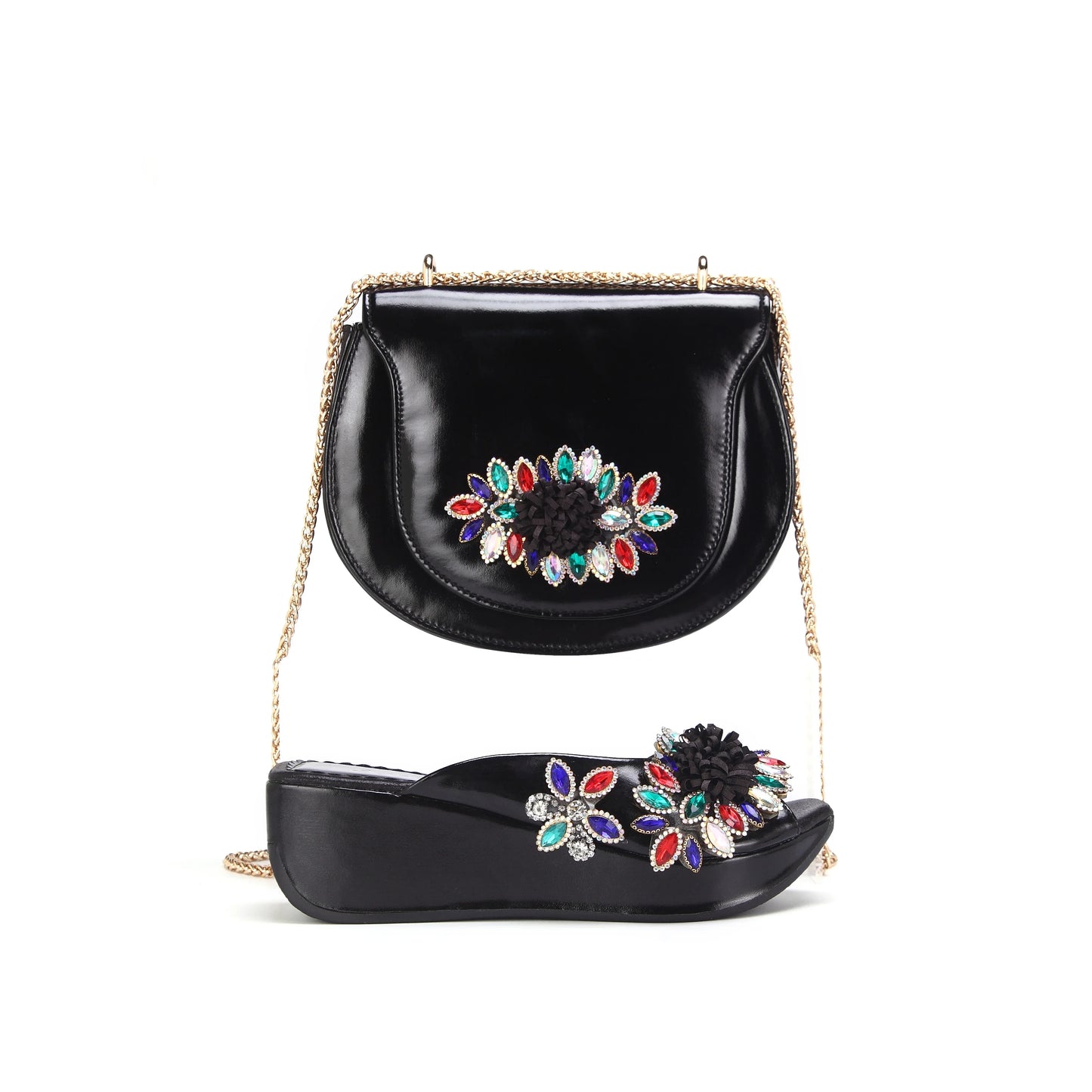 Lastest Italian Ladies Shoes with Matching Bag Set HWS1-16