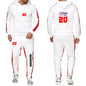 2025 Spring Autumn FABIO QUARTARARO WITH SIGNATURE Printed Sports High Quality Sets Men's Pocket Hooded Hoodies+Sweatpants Suits