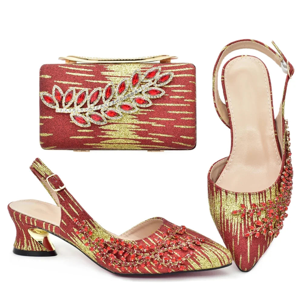 Latest Italian Shoe and Bag Set