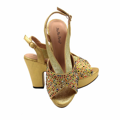 New Design African Women Shoes and Bag Set