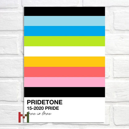 Abstract Pride Art Canvas Print Wall Decor LGBT Home Art