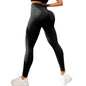 High Waist Compression Leggings for Women - Seamless Slimming Opaque Stretch Pants for Yoga and Fitness