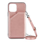 Lanyard Leather Phone Case for iPhone 13 12 11 Pro Max XS MAX XR X 7 8 Plus with Card Slot and Wallet Cover