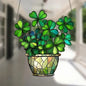 Enchanting Hummingbird Suncatcher – Vibrant Stained Glass Window Hanging Decor