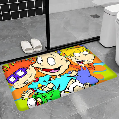 R-Rugrats Hallway Carpet Non-Slip Laundry Room Mat Laundry Decor Balcony Child Living Room Toilet Rug