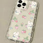 Cute Rabbit Colorful Flower Phone Case