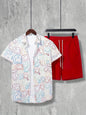 Resort wear Luxury Style Men's Short-sleeved outfit