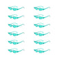 12 PCS  Flame Shaped Sunglasses