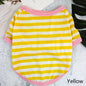 Stripe Spring Dog T-shirt Soft Small Medium Dog Puppy Clothing Shirt Vest Printed Pet Dog Puppy Vest T-shirt Dog Cloth