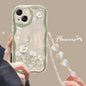 Wave With Wrist Strap Lanyard Rainbow Butterfly Phone Case