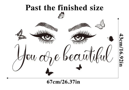 Home Decoration Black Eye Inspirational Wall Decal