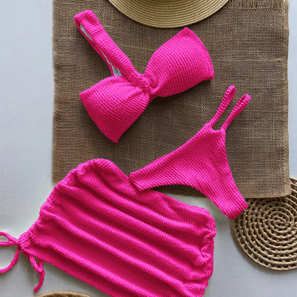 Minimalist three piece swimsuit
