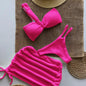 Minimalist three piece swimsuit