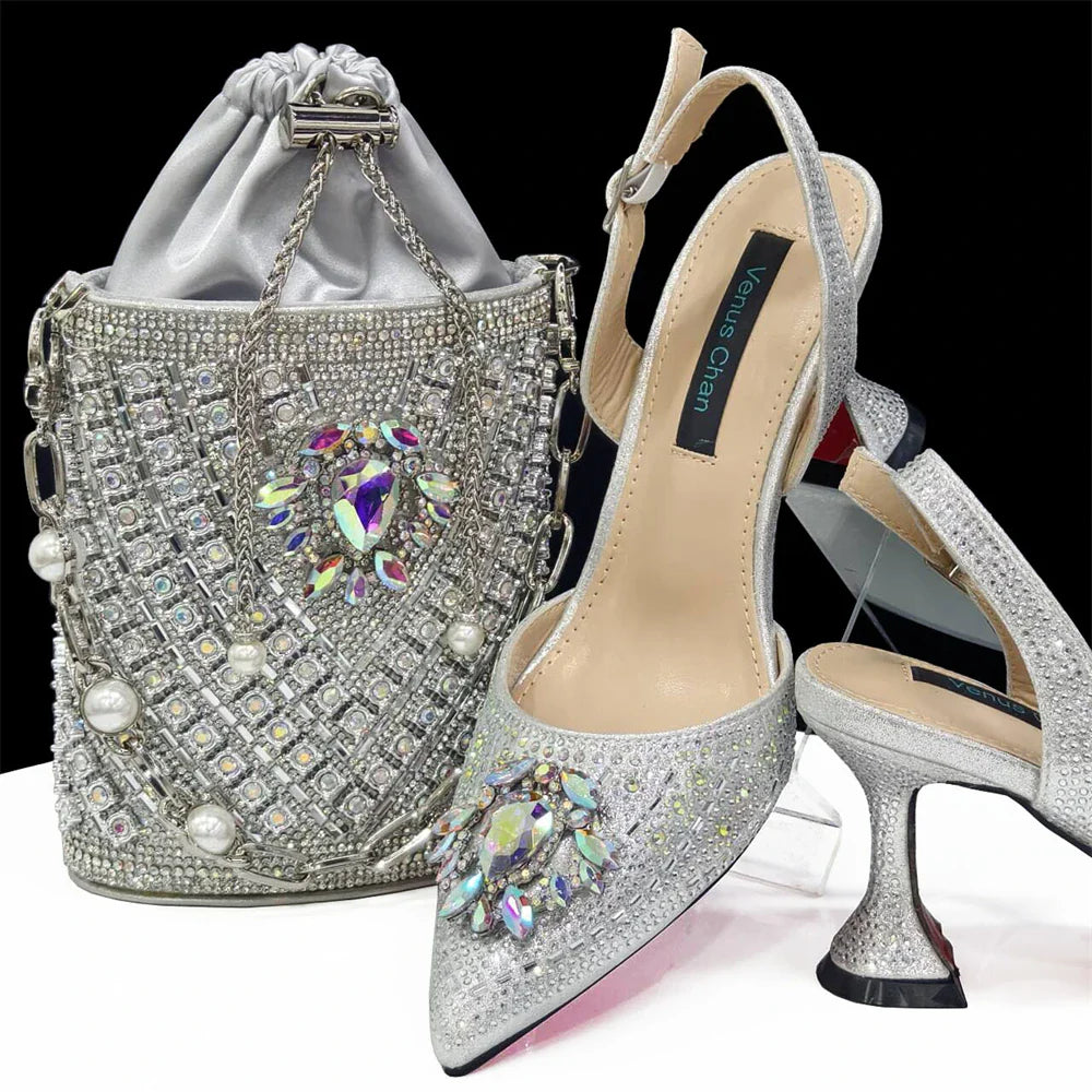 New Italian Shoes and Bags Matching Set Design Wedding 01