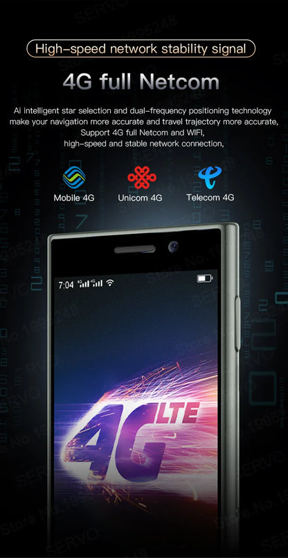 SERVO S24 Mini Pocket Smartphone 2GB 16GB 4G Netcom Android Native System MT6737 WIFI Hotspot Small Palm Smart Phones New Update