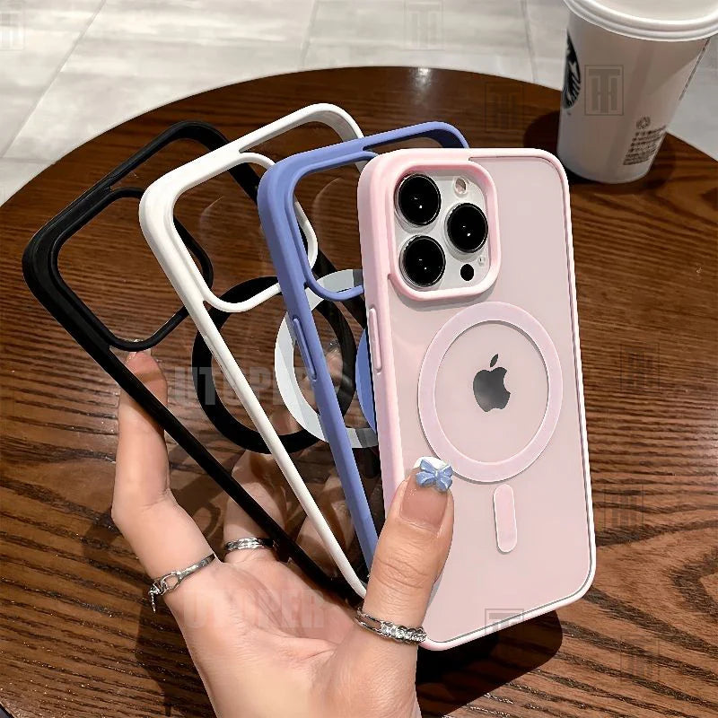 New Pink Transparent Acrylic Phone Case
