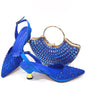 Latest Luxury Pattern Ladies Shoes And Bag Set