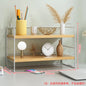 Adjustable Cosmetic Storage Shelf Desktop Organizer Kitchen Storage Rack Office Multi-Layer Dormitory Table Shelf Small Bookshel