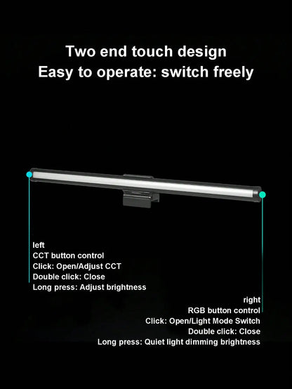 RGB Monitor Light Bar Computer Screen Hanging Lights Atmosphere Table Lamp Reading Night Lights Gaming Monitor Dimming Lights