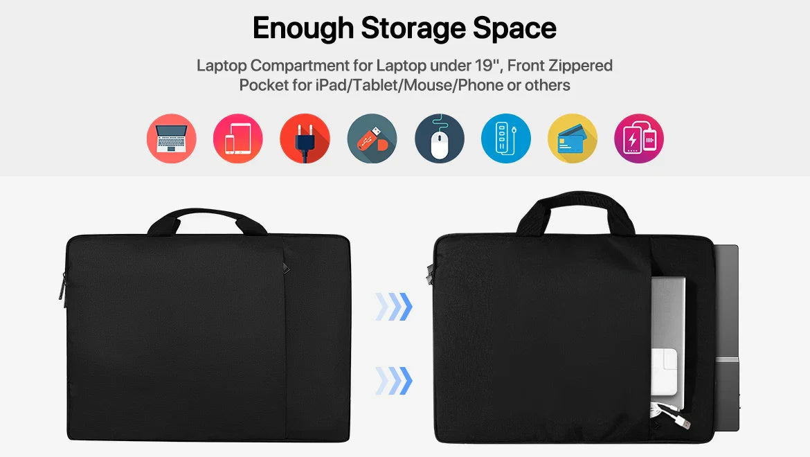 UPERFECT 22 Inch Laptop Sleeve Case for 21.5" - 22" Portable Gaming Monitor HP Dell Lenovo Notebook Carrying Waterproof Bag