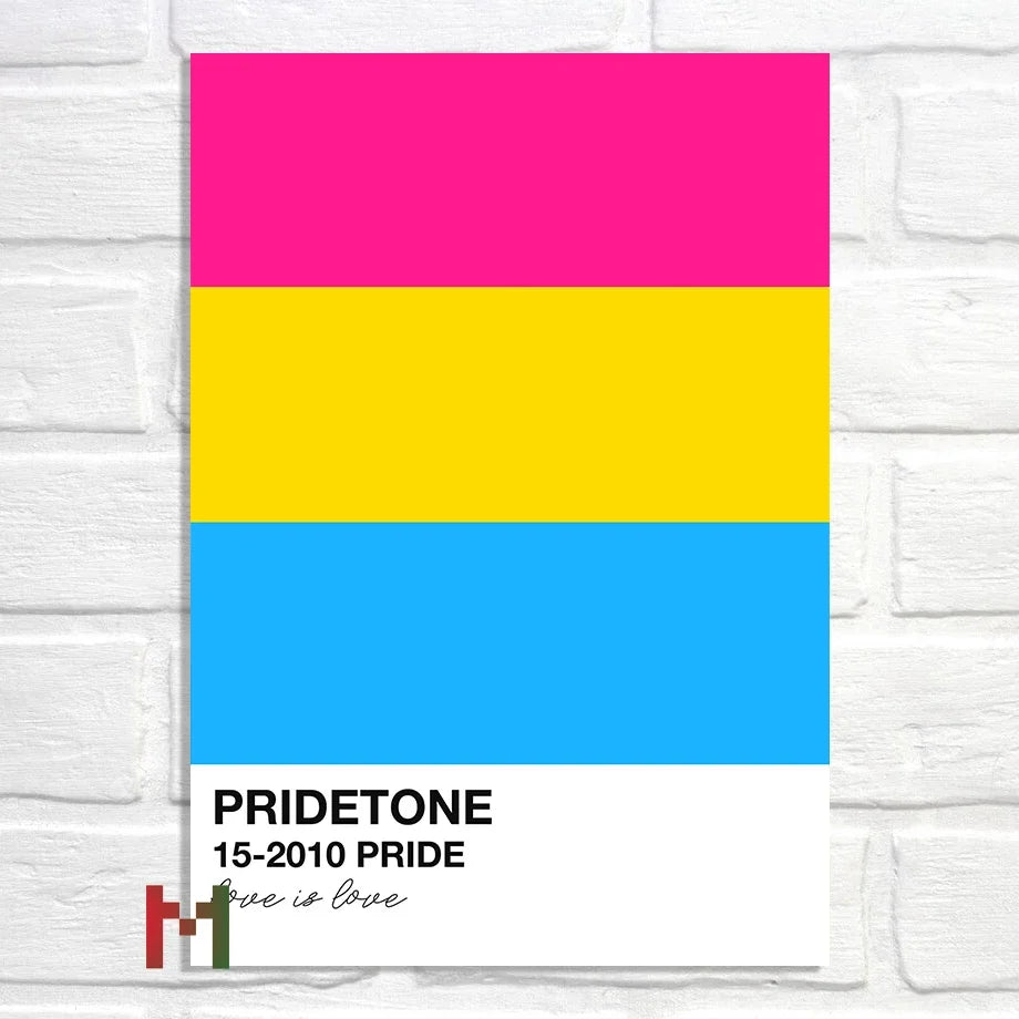 Abstract Pride Art Canvas Print Wall Decor LGBT Home Art
