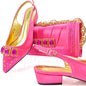 Lastest Italian Style Ladies Shoes with Matching Bag Set HMP1-9