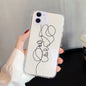Abstract Line Face Aesthetic Phone Case