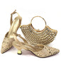 Latest Luxury Pattern Ladies Shoes And Bag Set