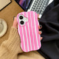 Fashion 2 in 1 Glossy Stripes Phone Case