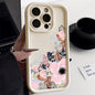 Flower Shockproof Matte Silicone Cover Phone Case
