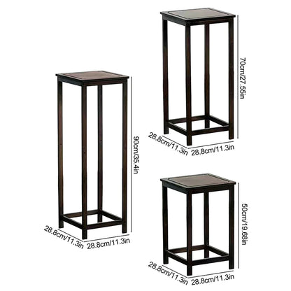 2-Tier Bamboo Plant Stand - Indoor/Outdoor Multi-Plant Holder