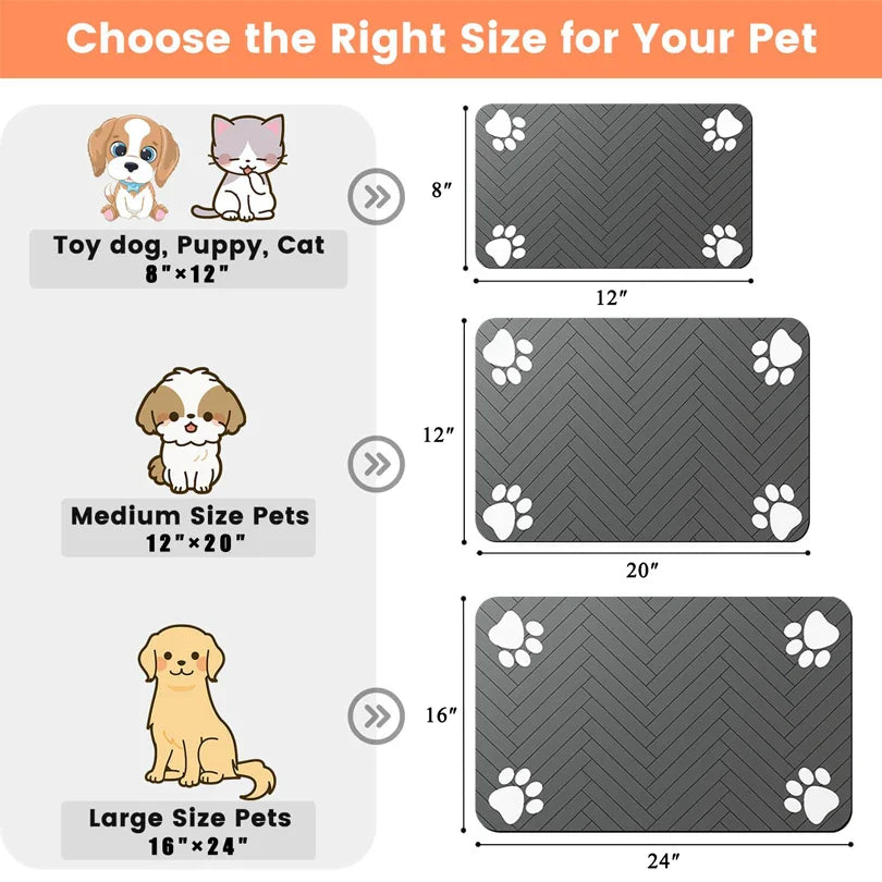 Pet Feeding Dropshipping Pet Placemat for Food and Water Bowl