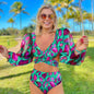 Puffer puff two piece swimsuit