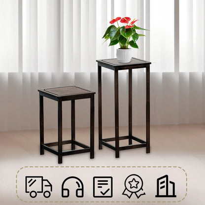 Bamboo Plant Stand for Indoor & Outdoor | Bamboo Planter Stand | Living Room & Garden Decor | Multi-Tier Plant Display
