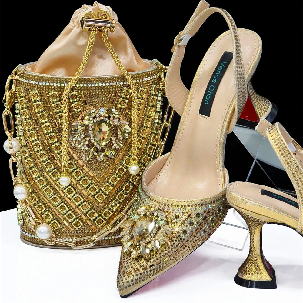 Italian Shoes and Bags Matching Set for Women INS New