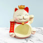 Cat Sculpture Storage Bowl Animals Figurine Key Storage Tray for Table Decoration