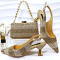 High Quality African Style Ladies Shoes And Bags Set INHGF1-11