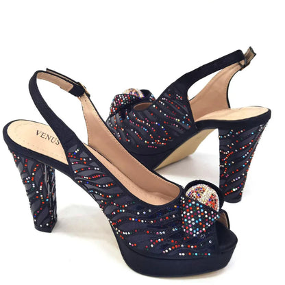 New Fashionable Ladies Shoes Matching Bag Set