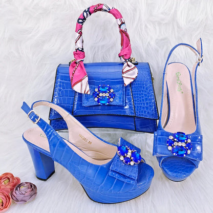 New Arrival Shoes and Bag Set African Sets HFG1-29