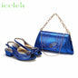 Elegant Low Heels Ladies Shoes And Bag Set